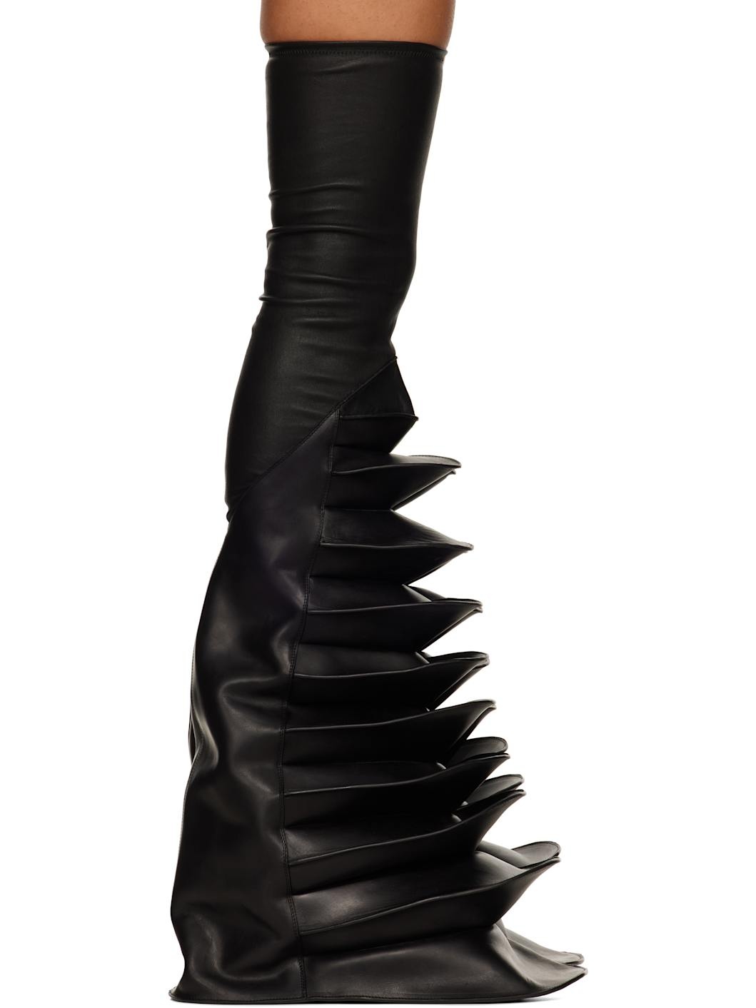 Black Porterville Rhino Cargoflares Tall Boots - 1