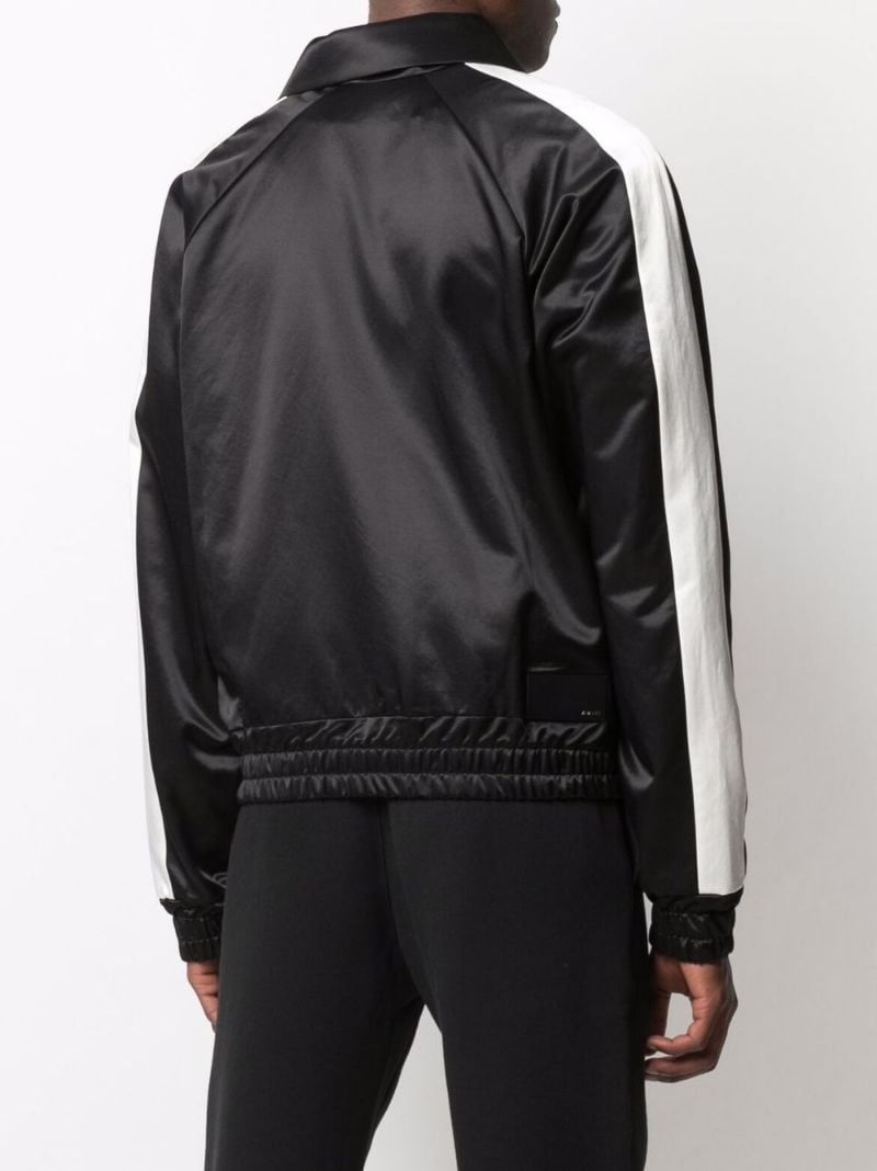 sateen zipped track jacket - 4