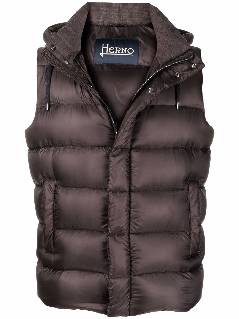 reversible quilted down gilet - 1