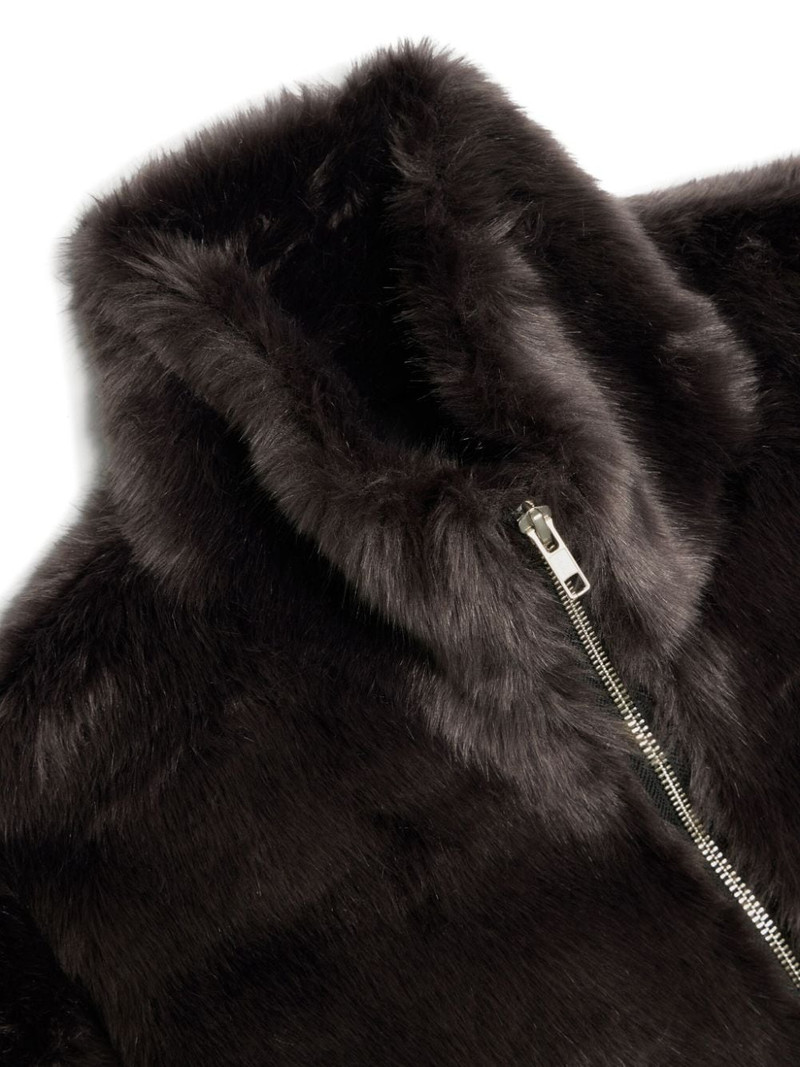 Song for the Mute faux fur track jacket outlook