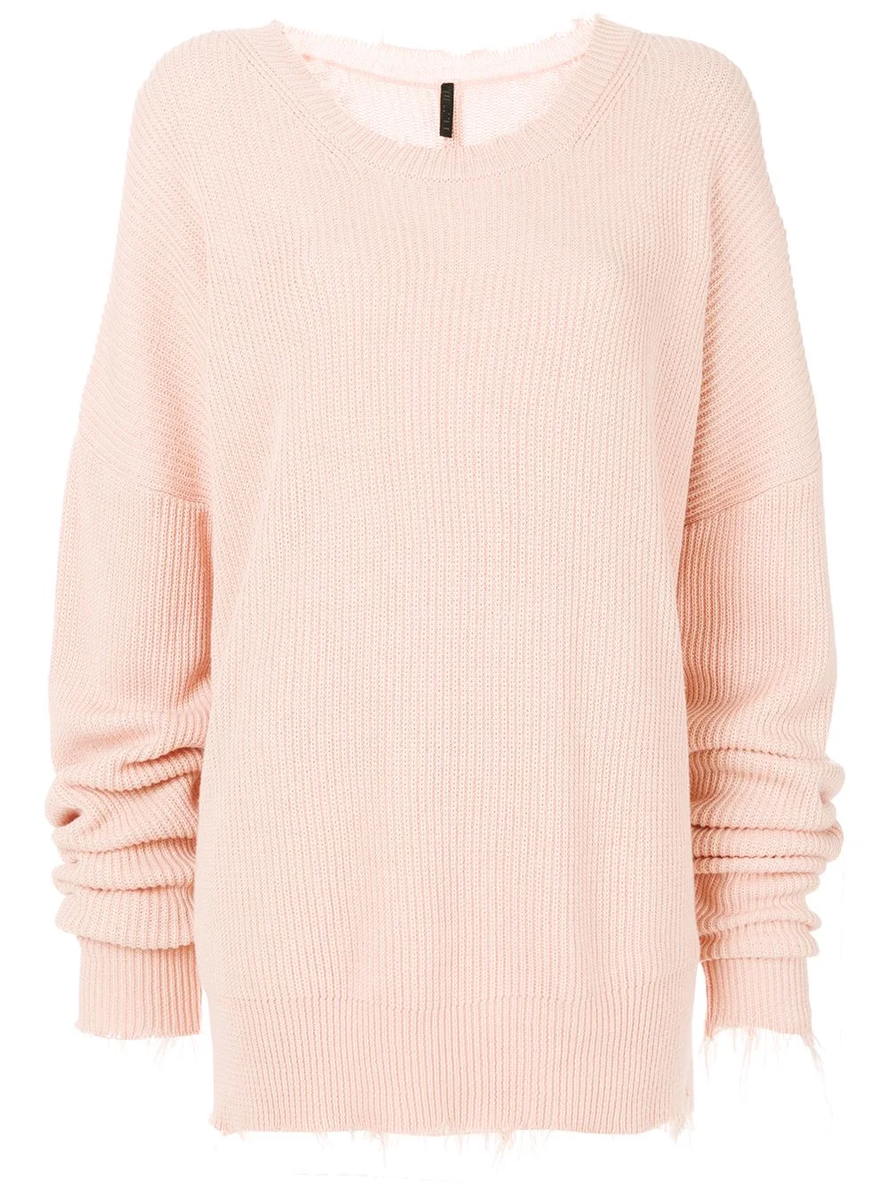 distressed ribbed jumper - 1