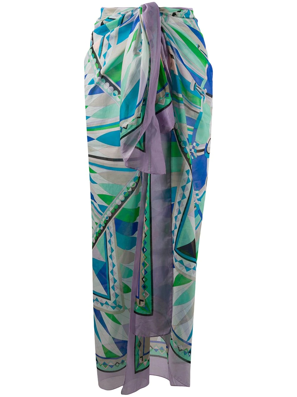 abstract print scarf - 1