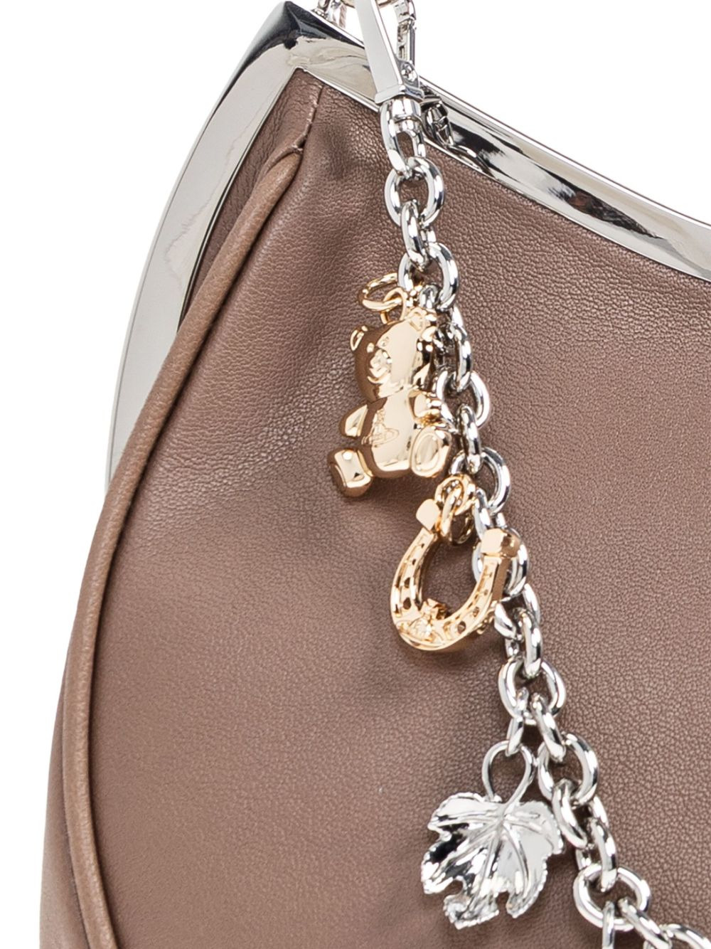 Charm clasp-frame shoulder bag - 4