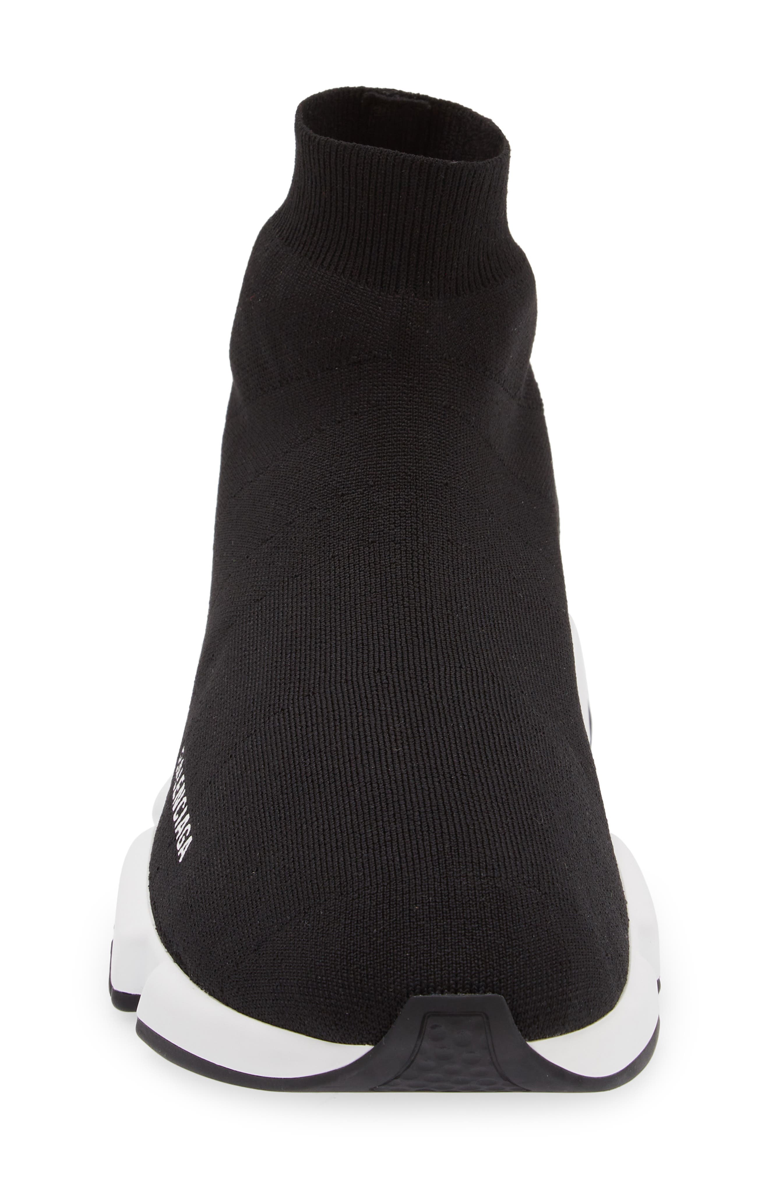Balenciaga Speed LT Sock Sneaker in Black/White/Black at Nordstrom - 4