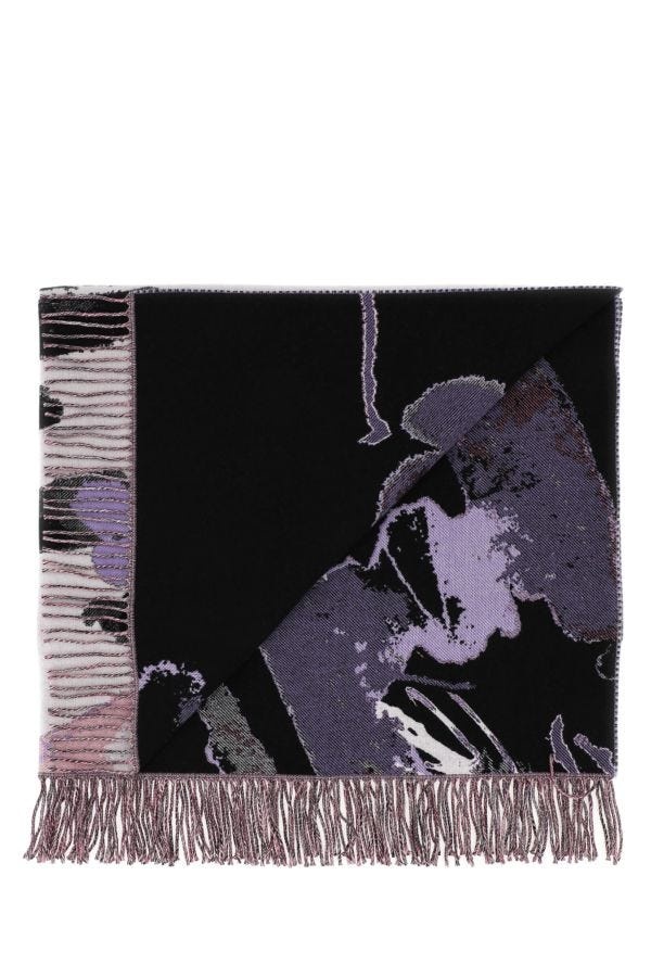 Alexander Mcqueen Woman Embroidered Wool Blend Blanket - 2