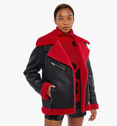 MCM Women’s Shearling Jacket in Lamb Leather outlook