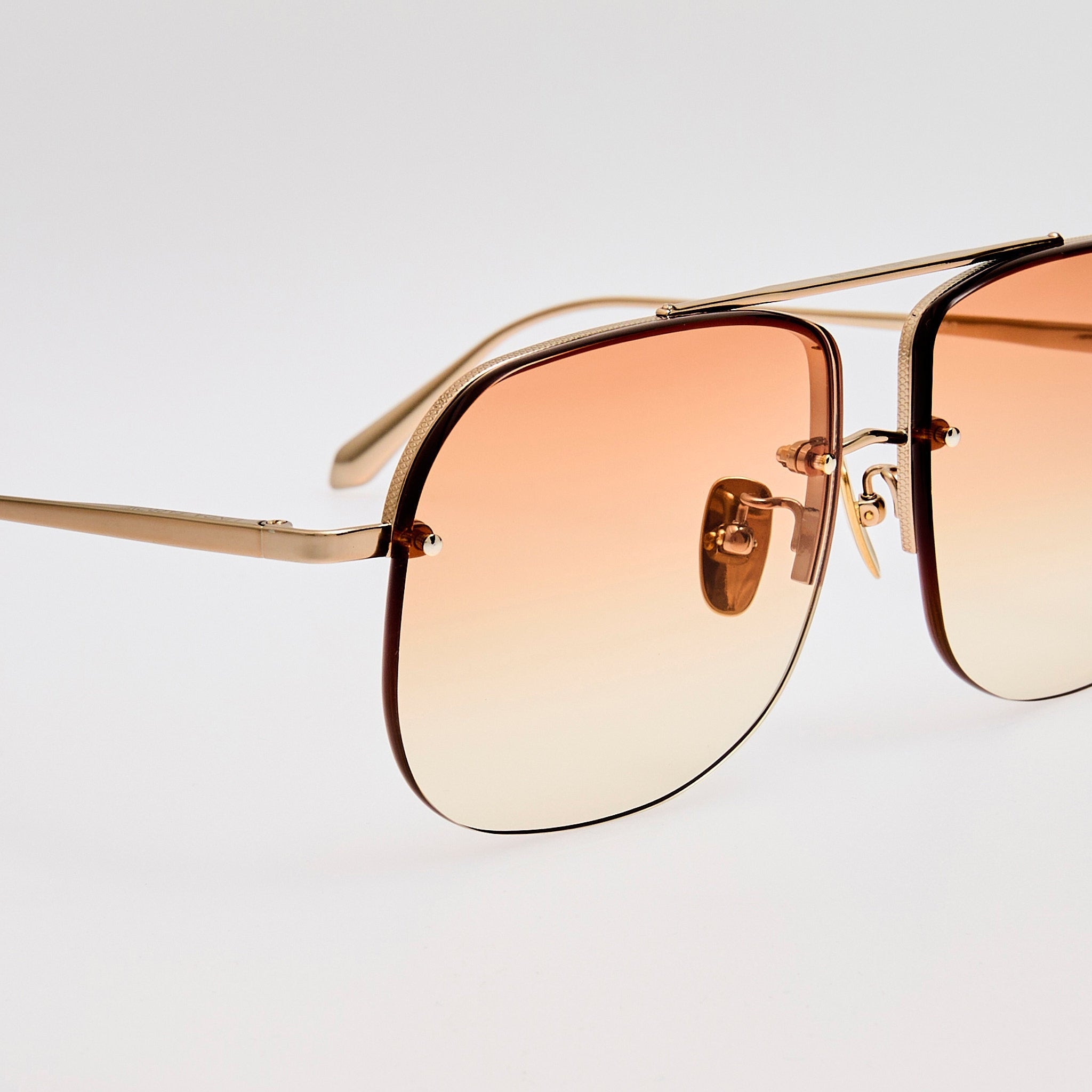 Seren Sunglasses in Camel and Gold - 5