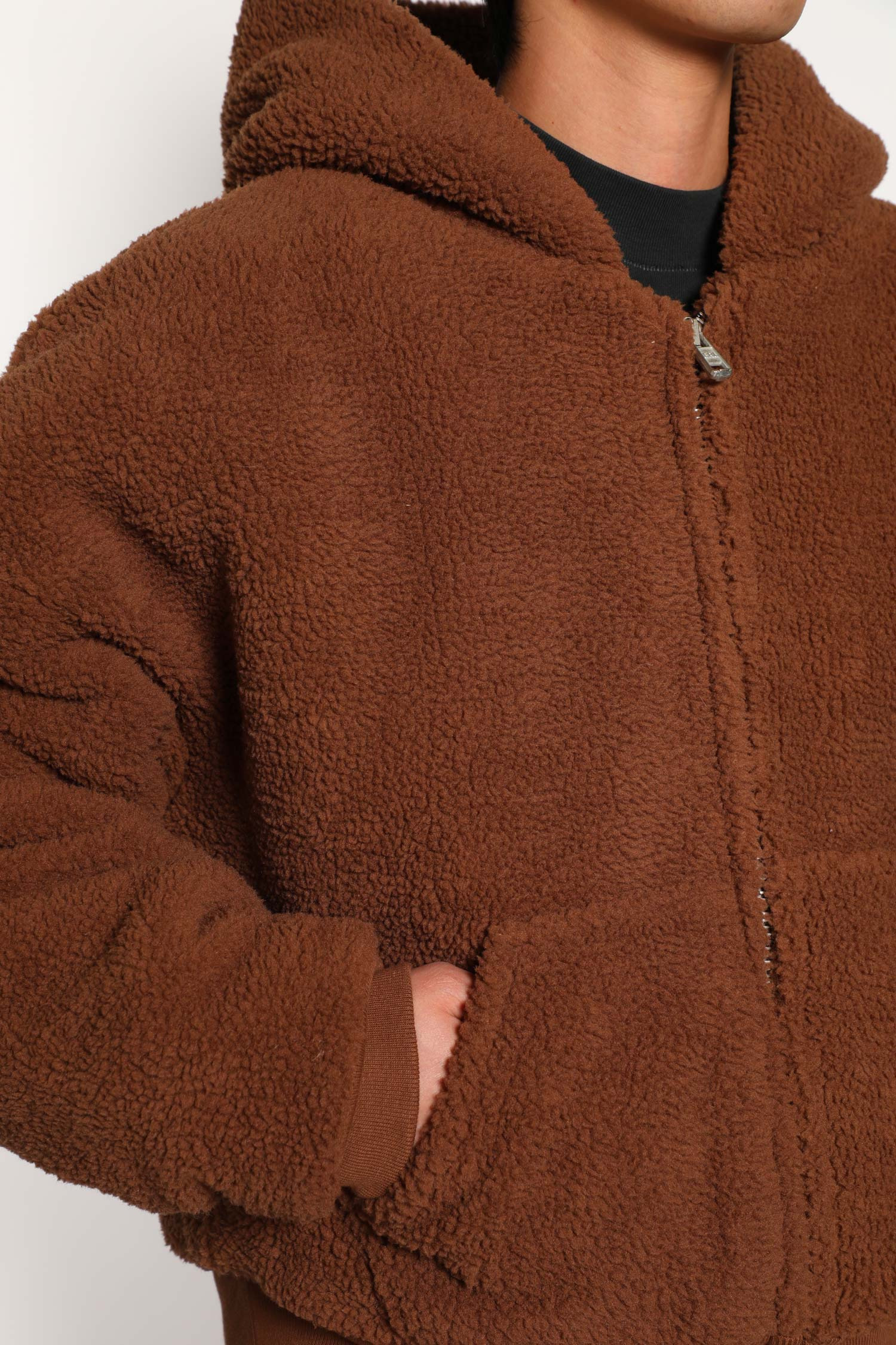 Unisex Terry Fleece Zip-up Hoodie - 4
