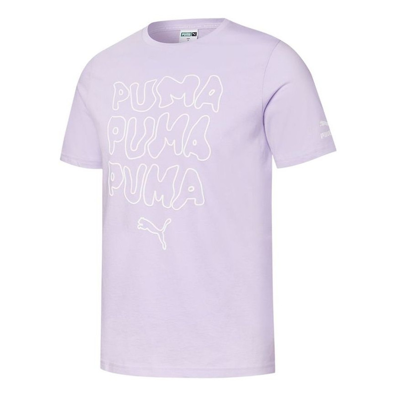 PUMA Summer Graphic T-Shirt 'Purple' 532612-16 - 1