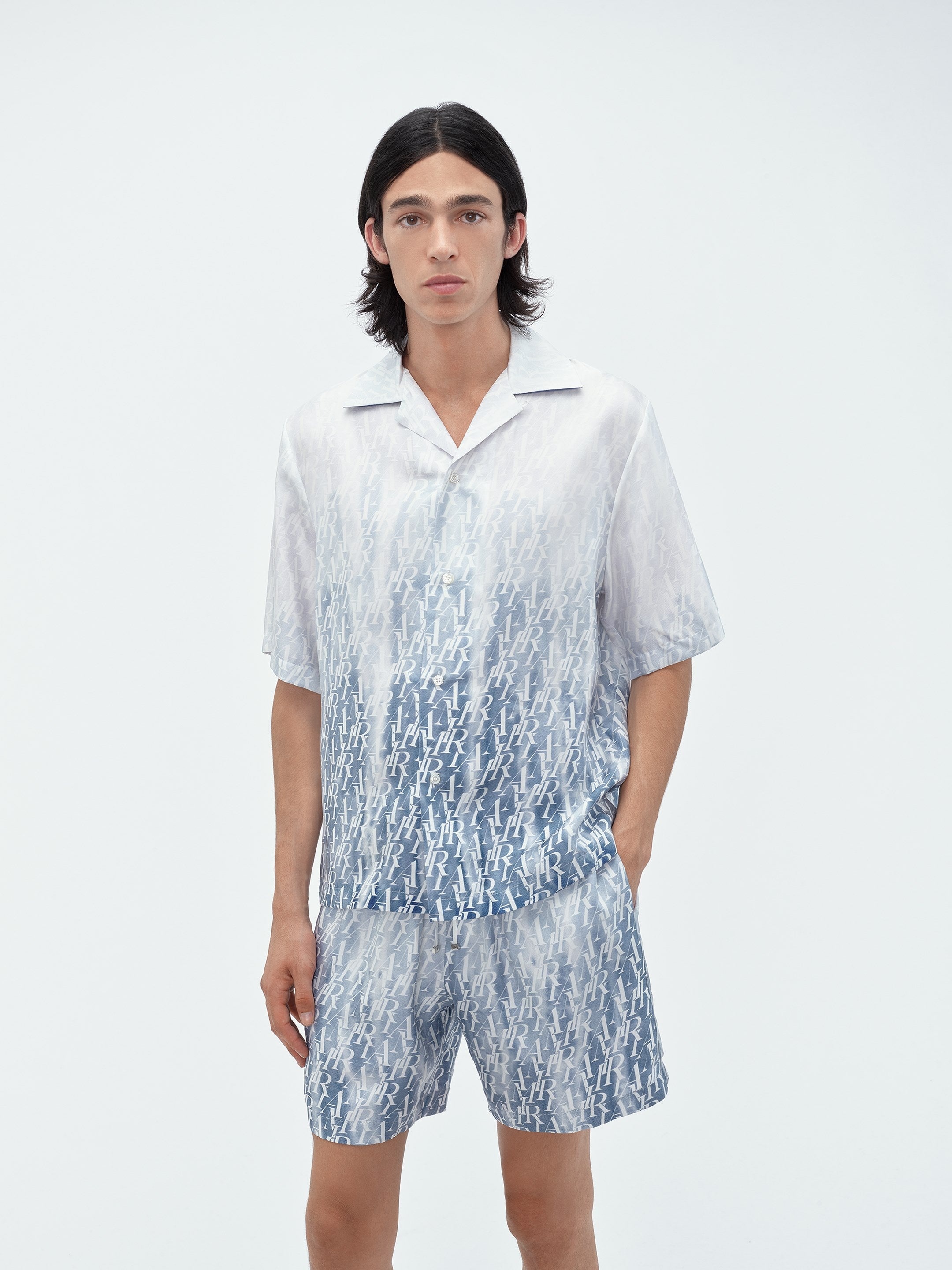 GRADIENT AMIRI REPEAT BOWLING SHIRT - 3