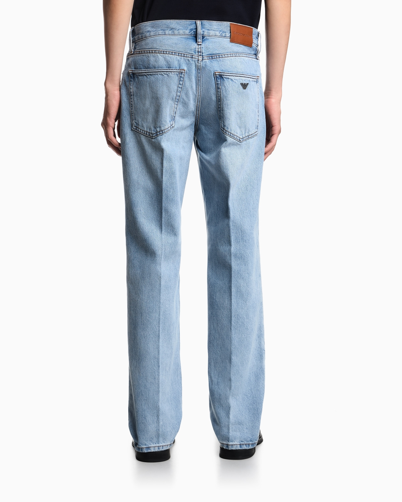 J76 STRAIGHT-FIT, STONE-WASHED DENIM JEANS - 3
