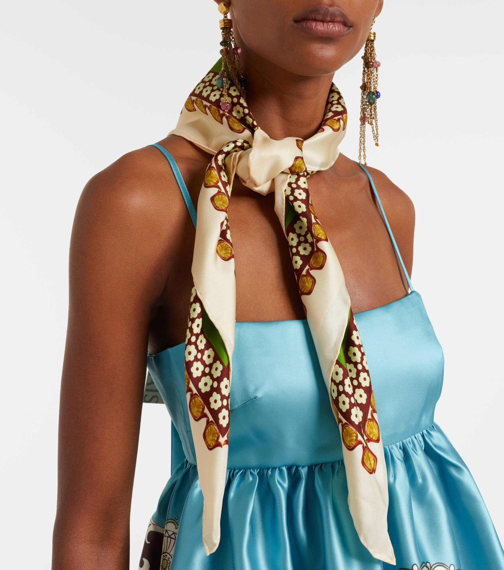 Rocco printed silk scarf - 3