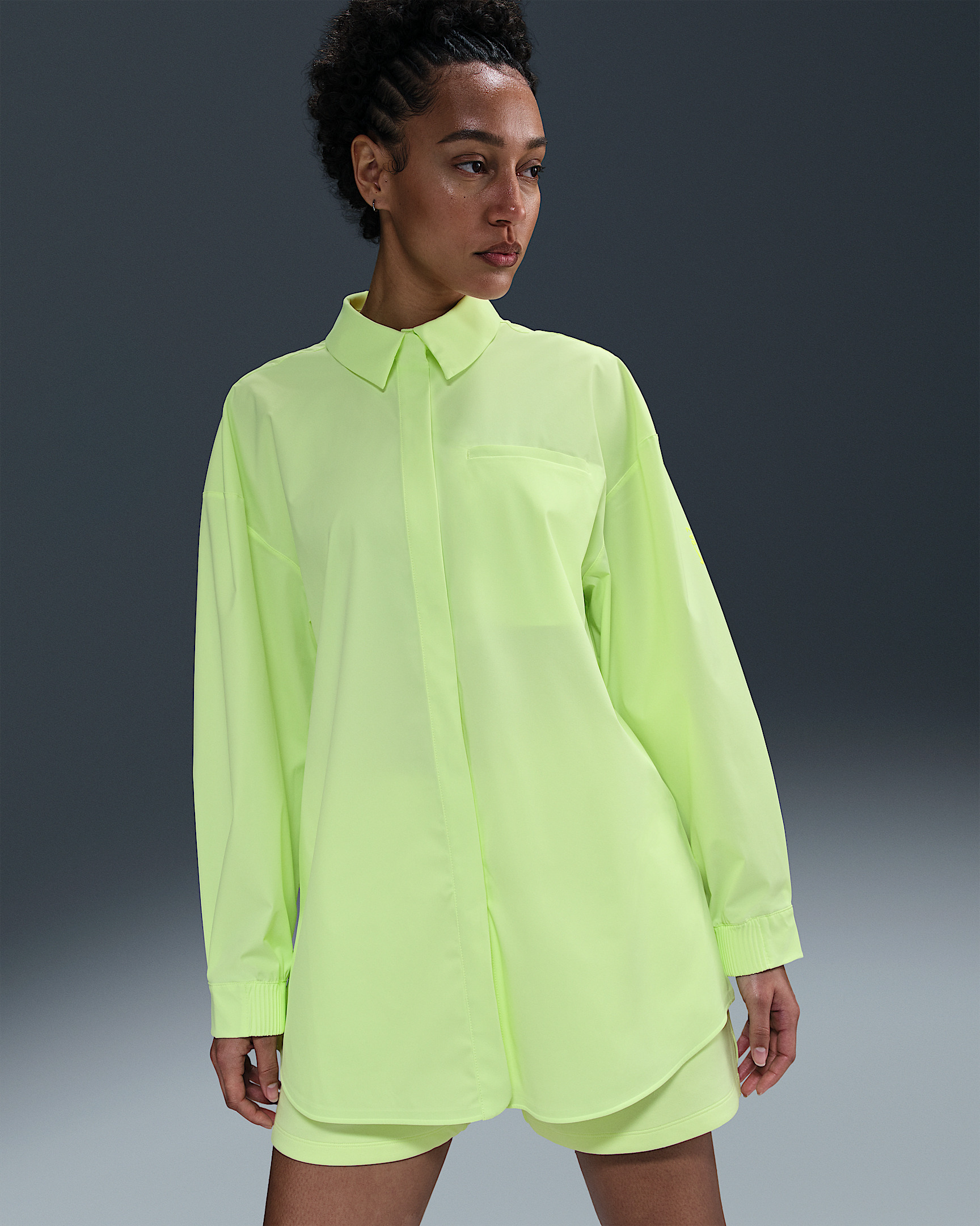 Nike 24.7 PerfectStretch Women's Dri-FIT Oversized Long-Sleeve Shirt - 1