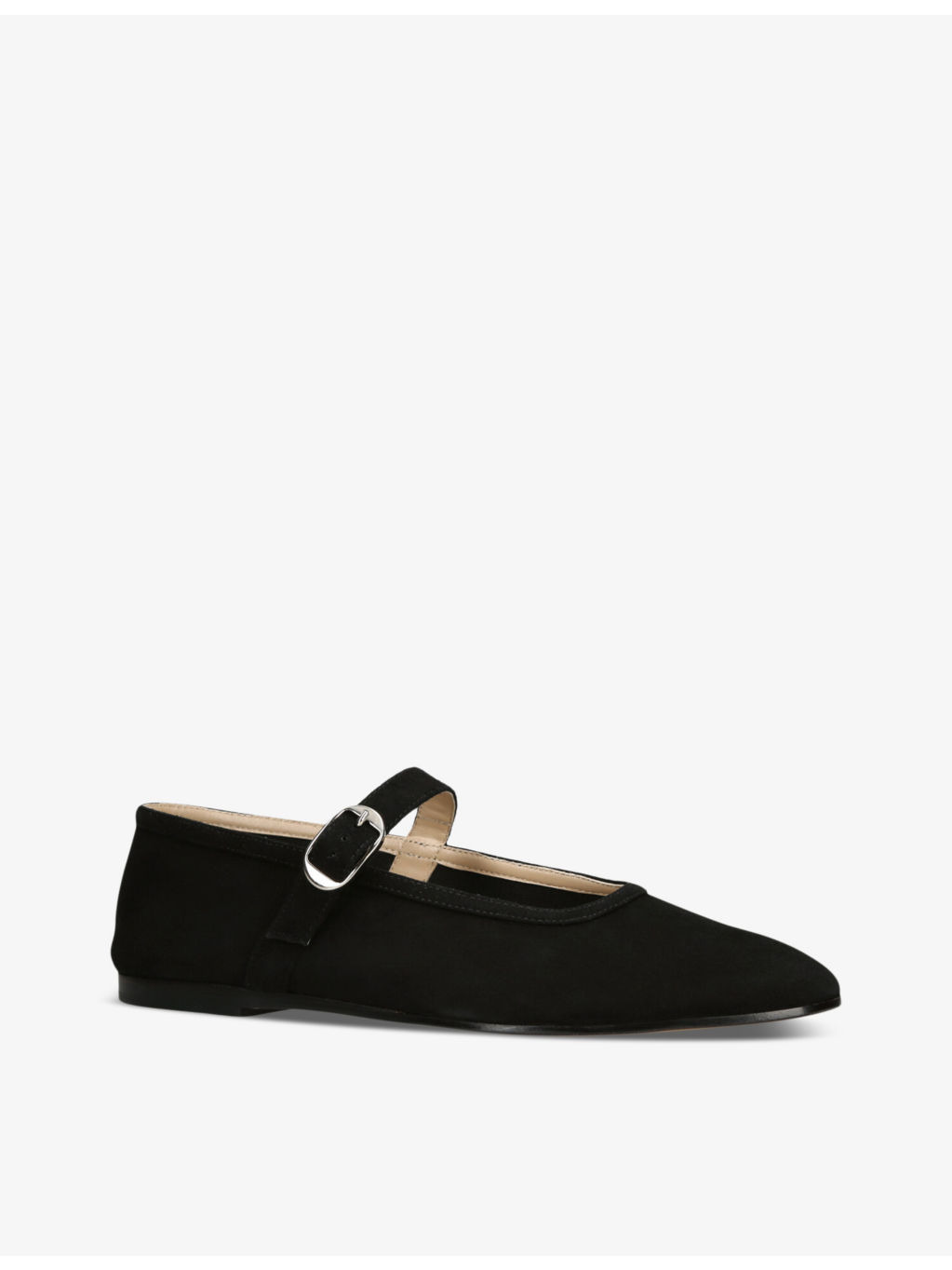 Mary Jane square-toe suede pumps - 3