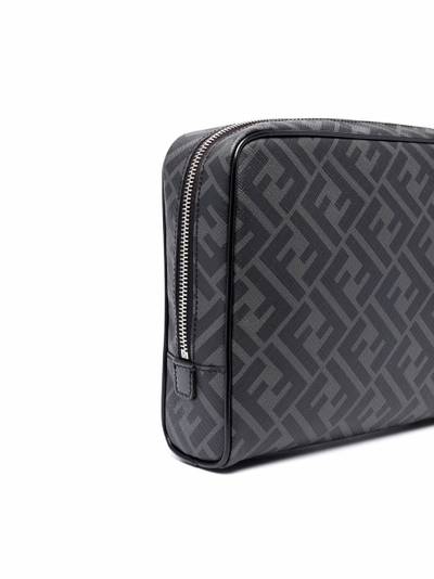 FENDI monogram-print leather wash bag outlook