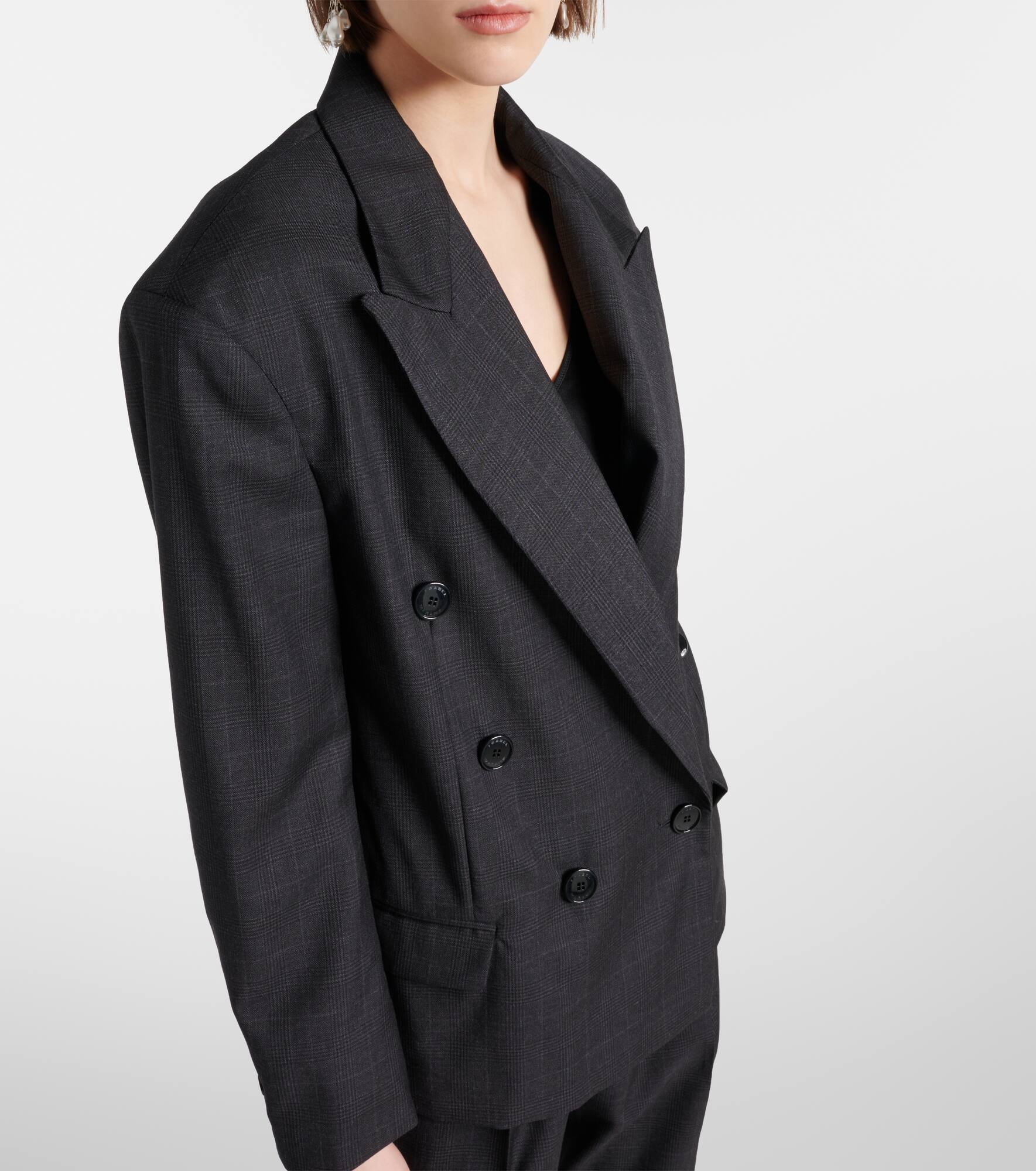 Klero checked virgin wool blazer - 4