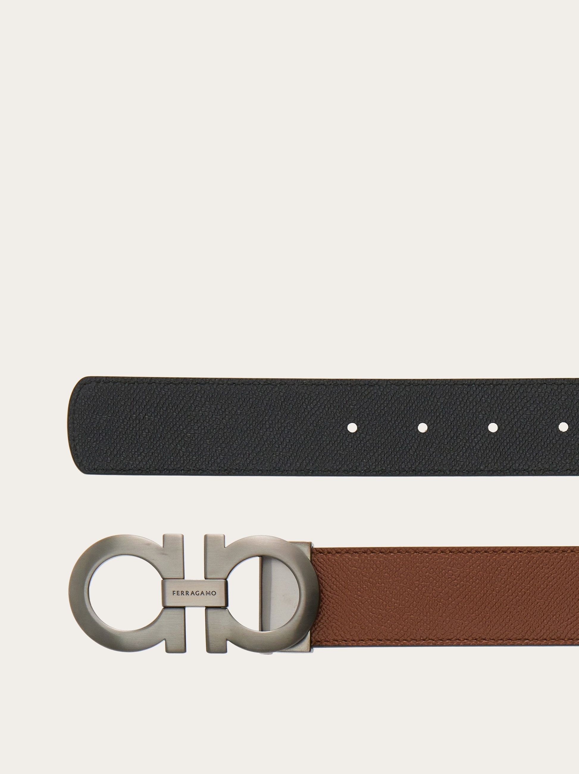 Reversible and adjustable Gancini belt - 2