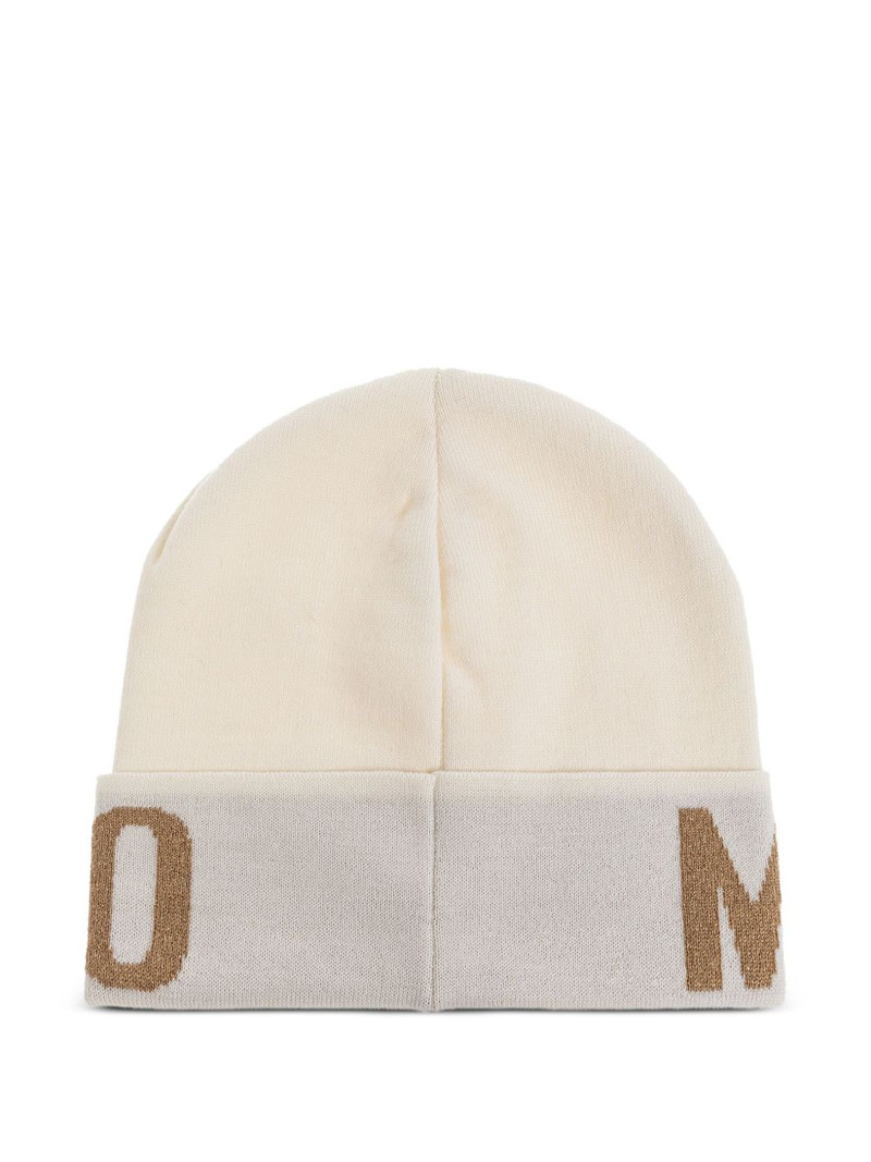 Moschino logo-detail beanie outlook