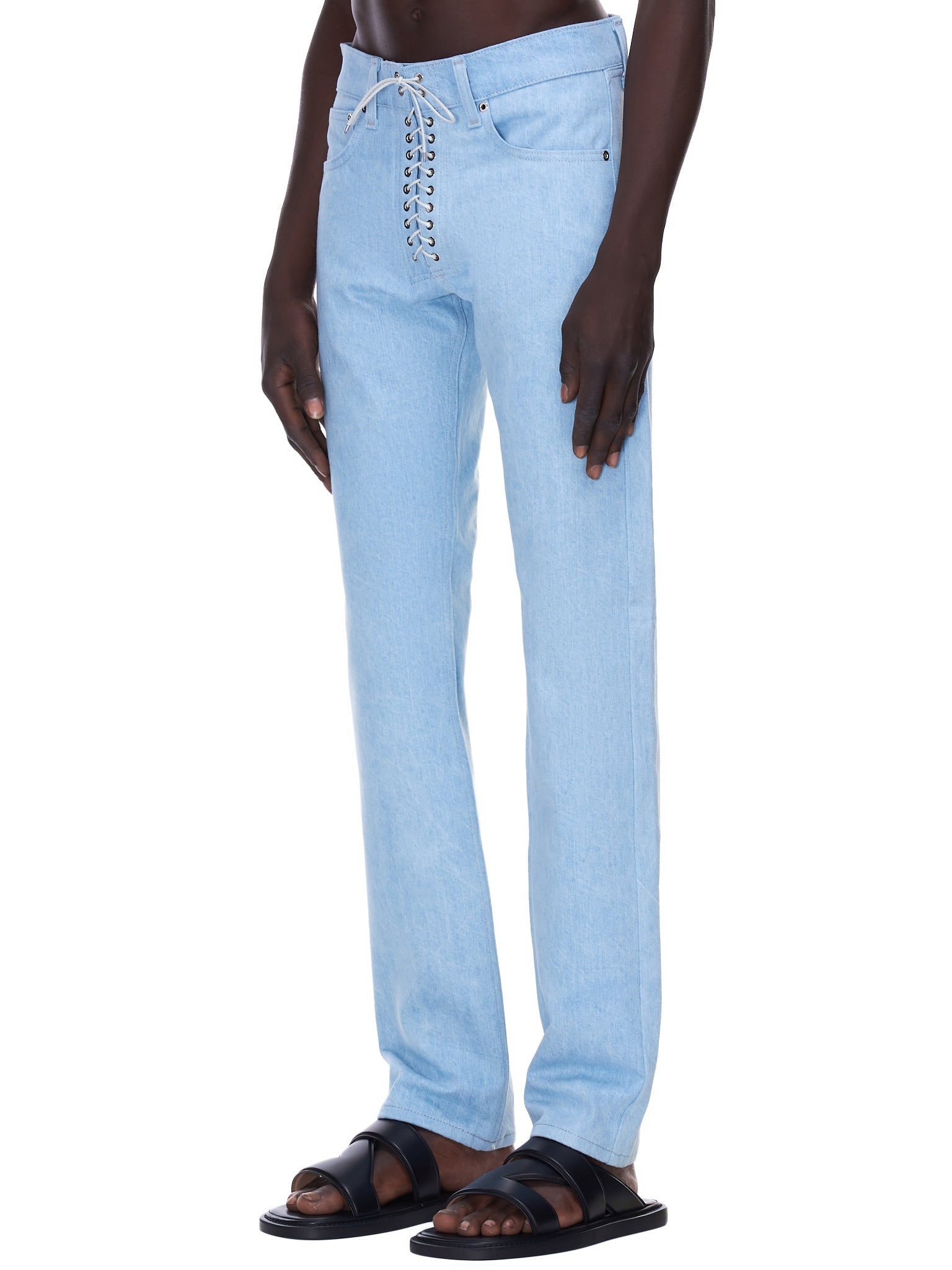 Lace Up Jeans - 2
