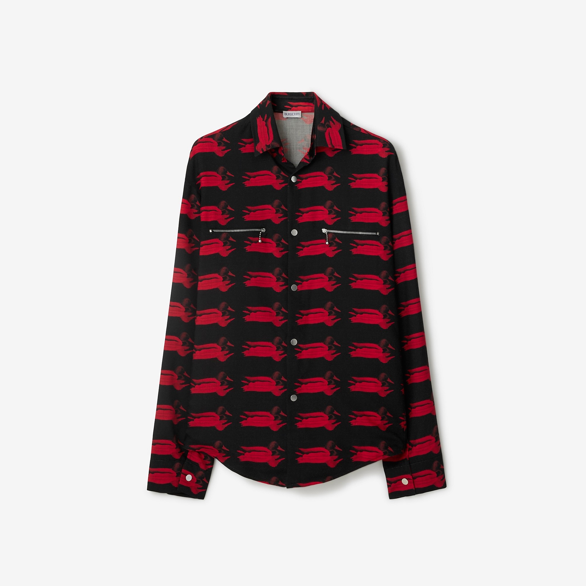 Duck Print Wool Shirt - 1