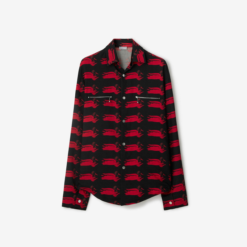 Duck Print Wool Shirt 1
