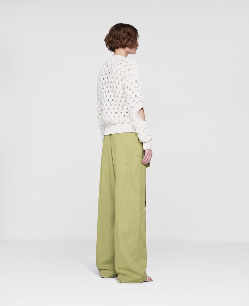Textured Mesh Knit Sweater 3