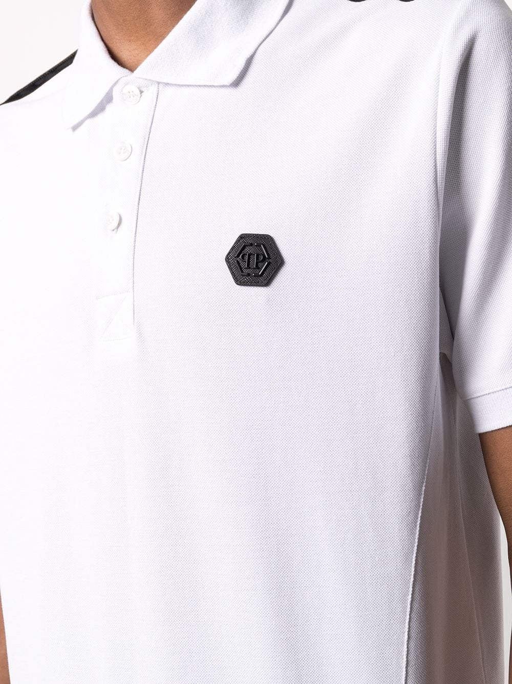 Institutional logo patch polo shirt  - 5