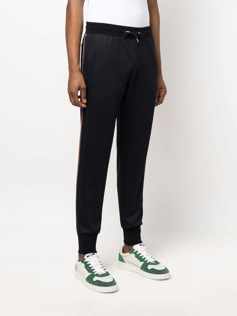 side-stripe tapered track pants - 3