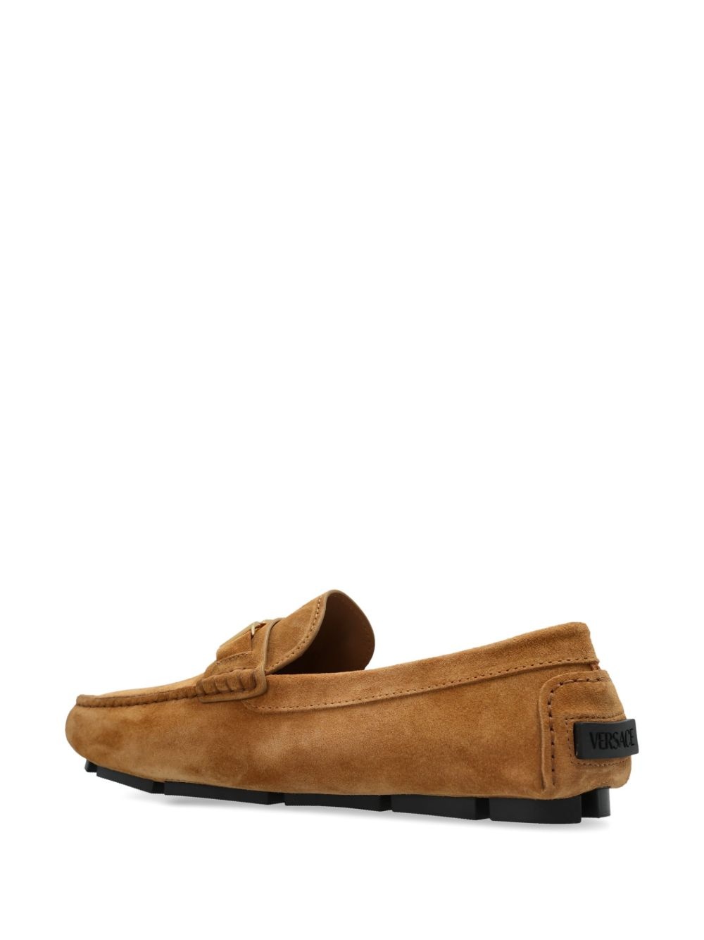 logo-buckle loafers - 3