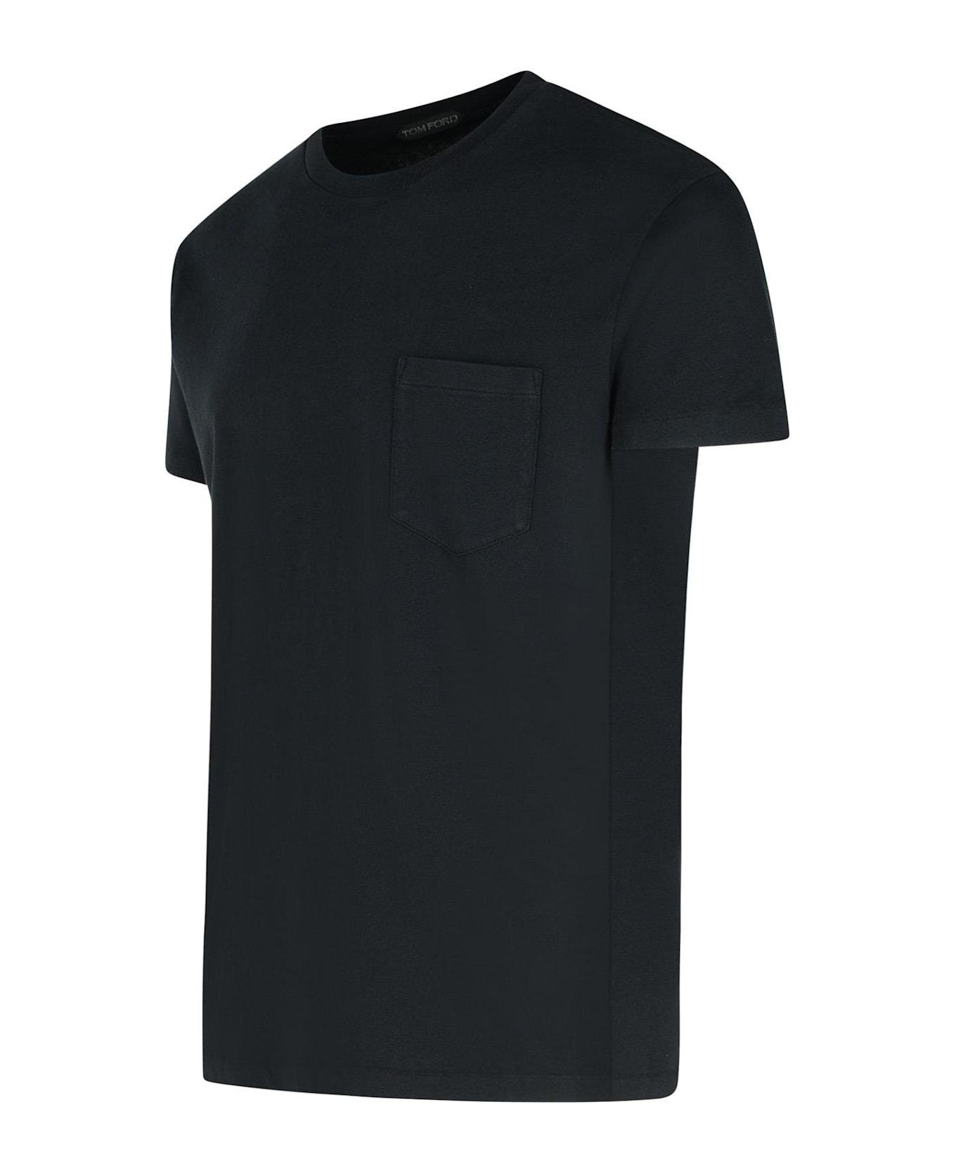 Black Cotton T-shirt - 2