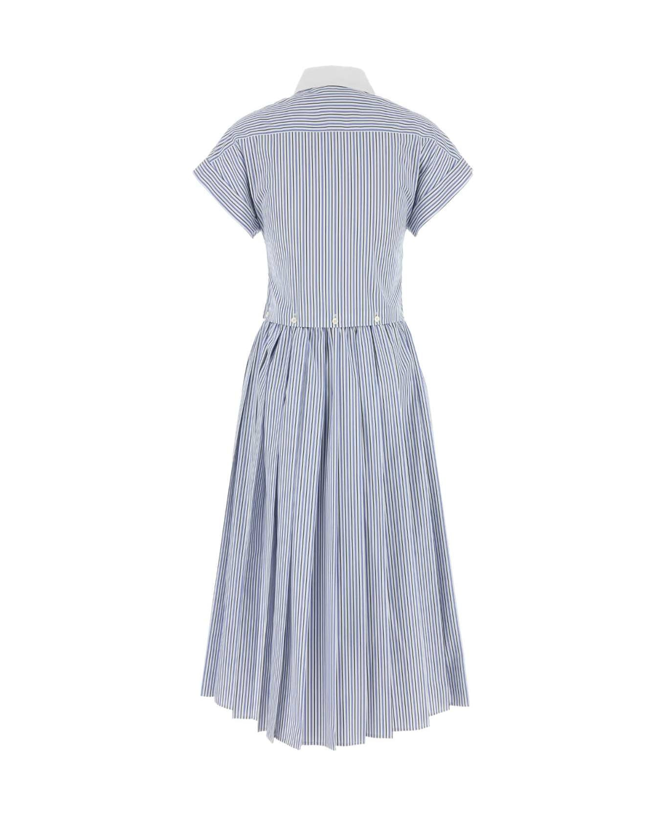 Embroidered Poplin Shirt Dress - 2