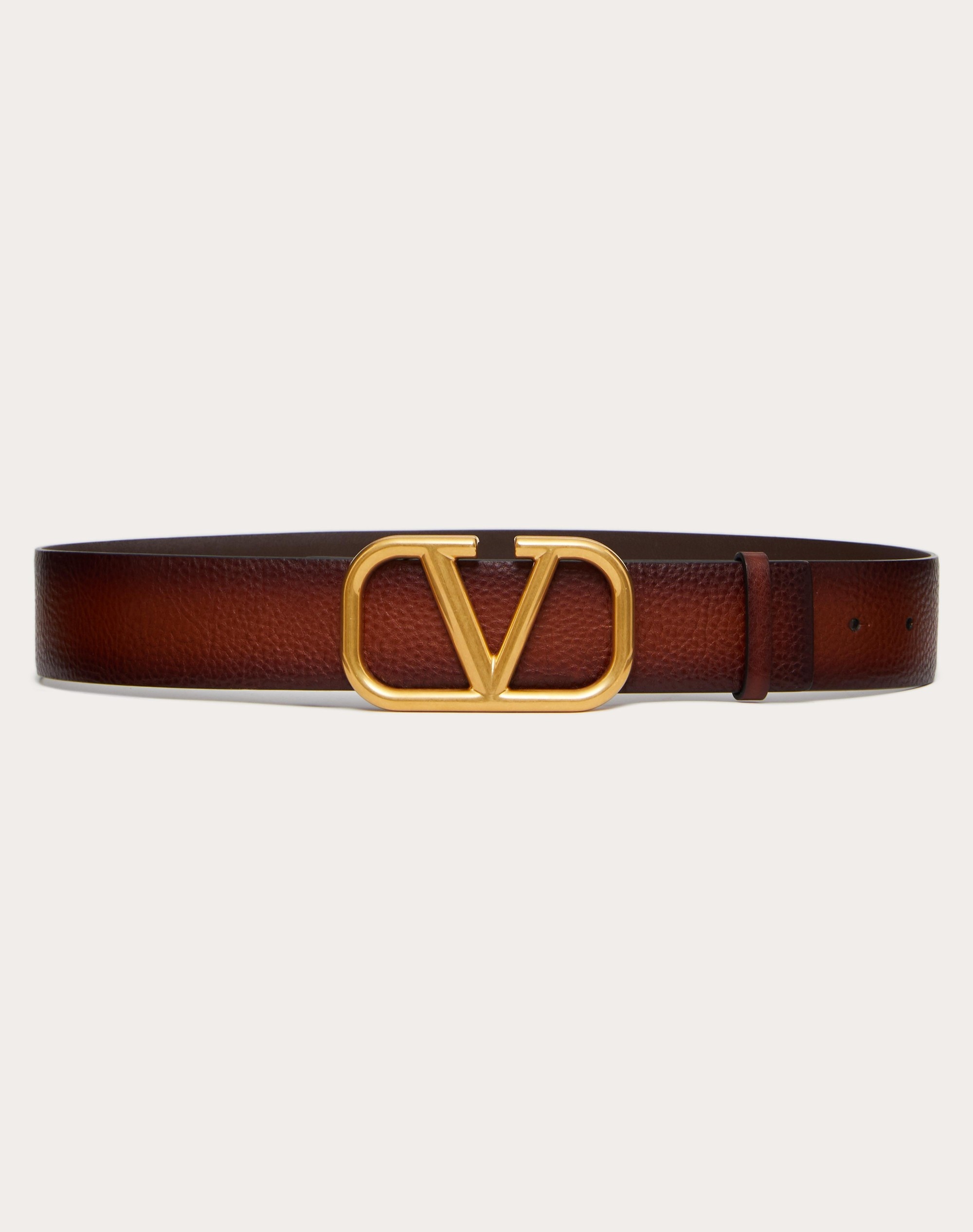 VLOGO SIGNATURE BUFFERED COWHIDE BELT 40 MM - 1