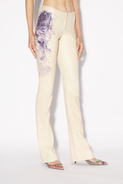 Jean Paul Gaultier THE NUDE TATTOO LEATHER PANTS outlook