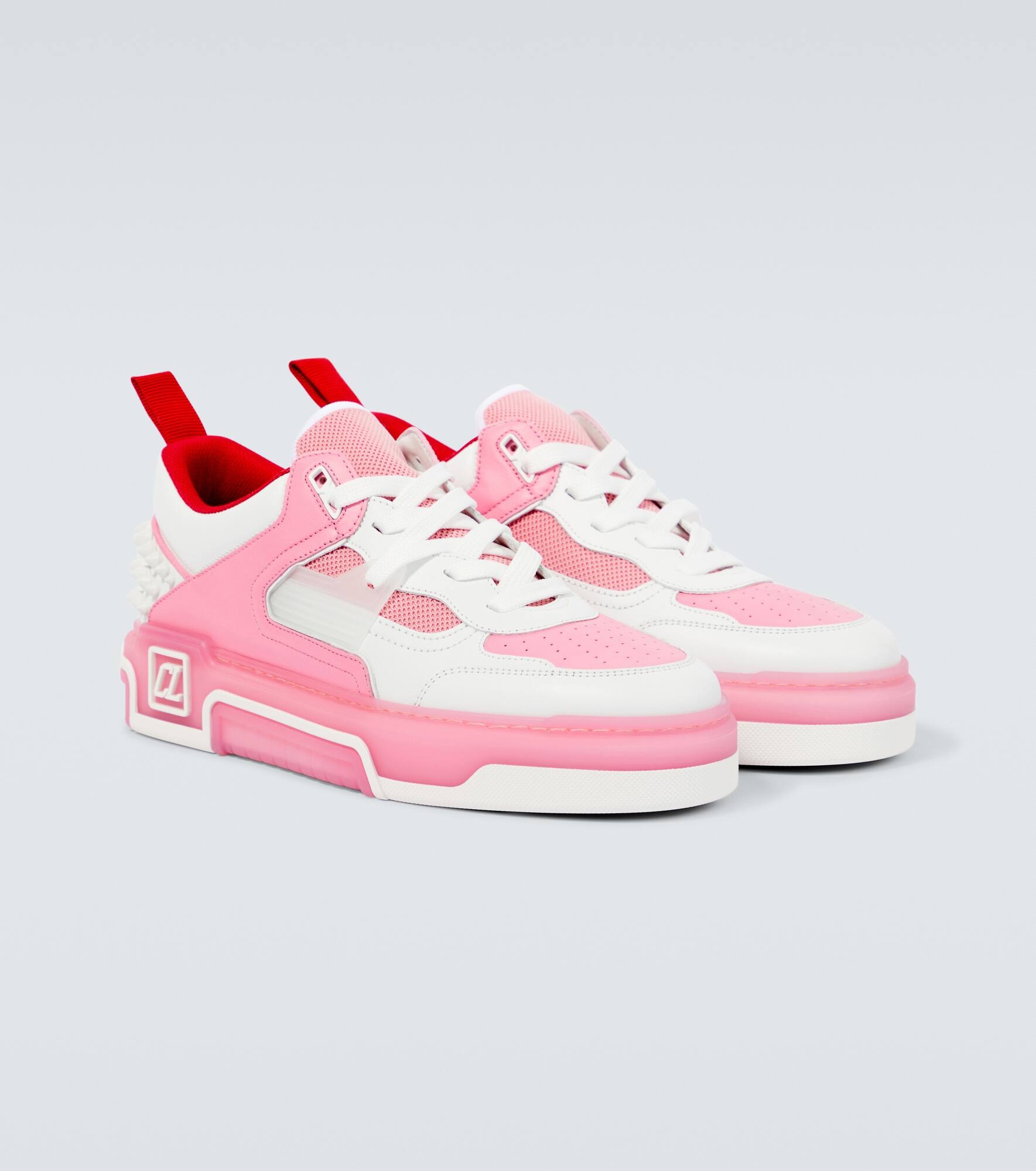 Astroloubi leather-trimmed sneakers - 5