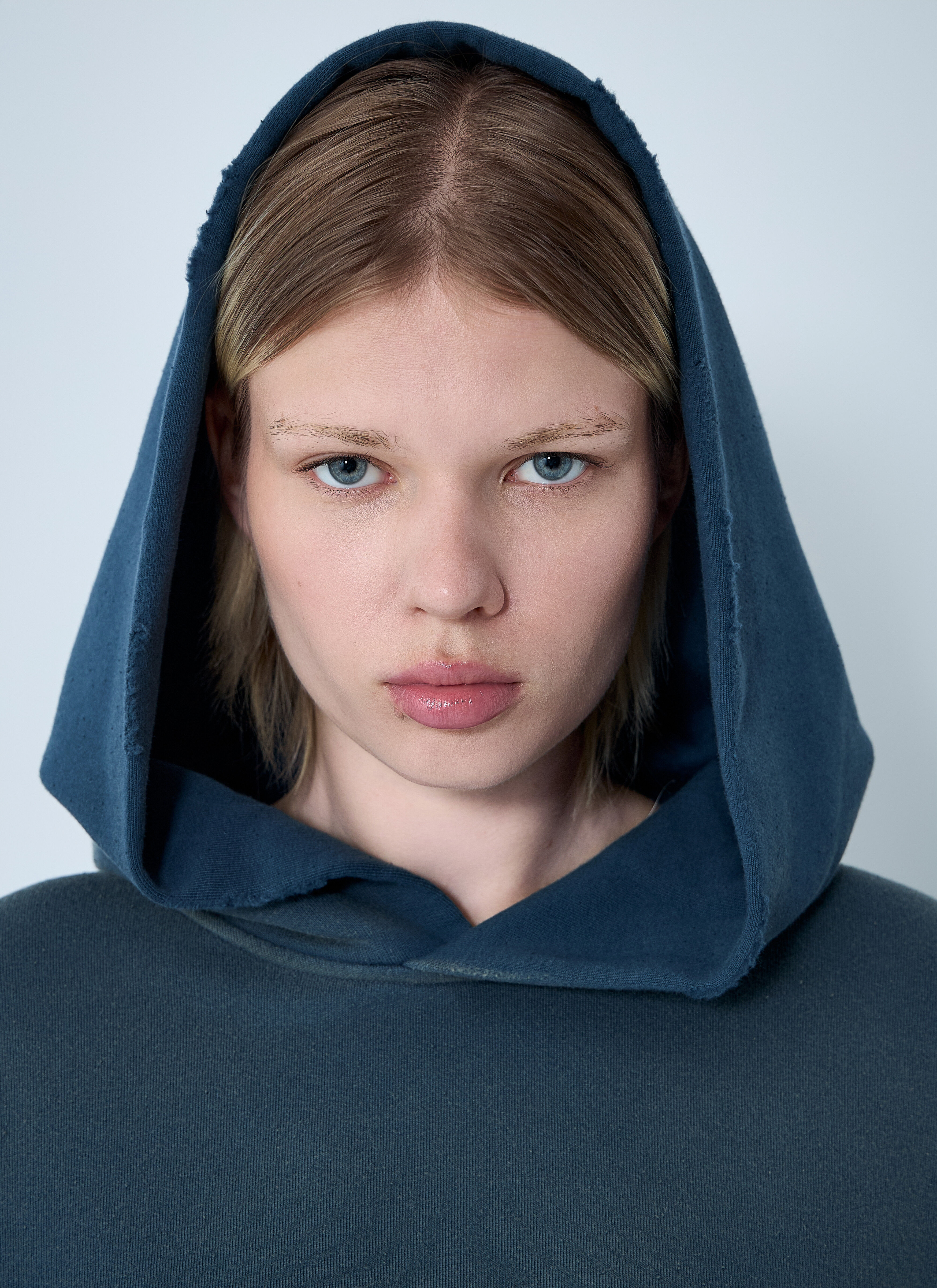 Hooded Logo Motif Sweatshirt - 5