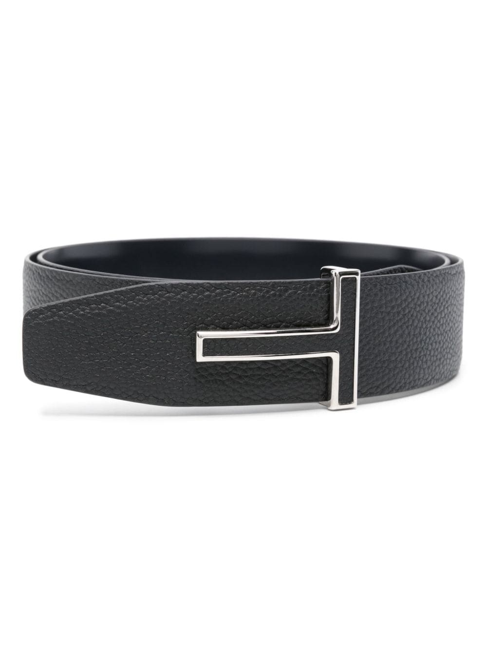T-buckle leather belt - 1
