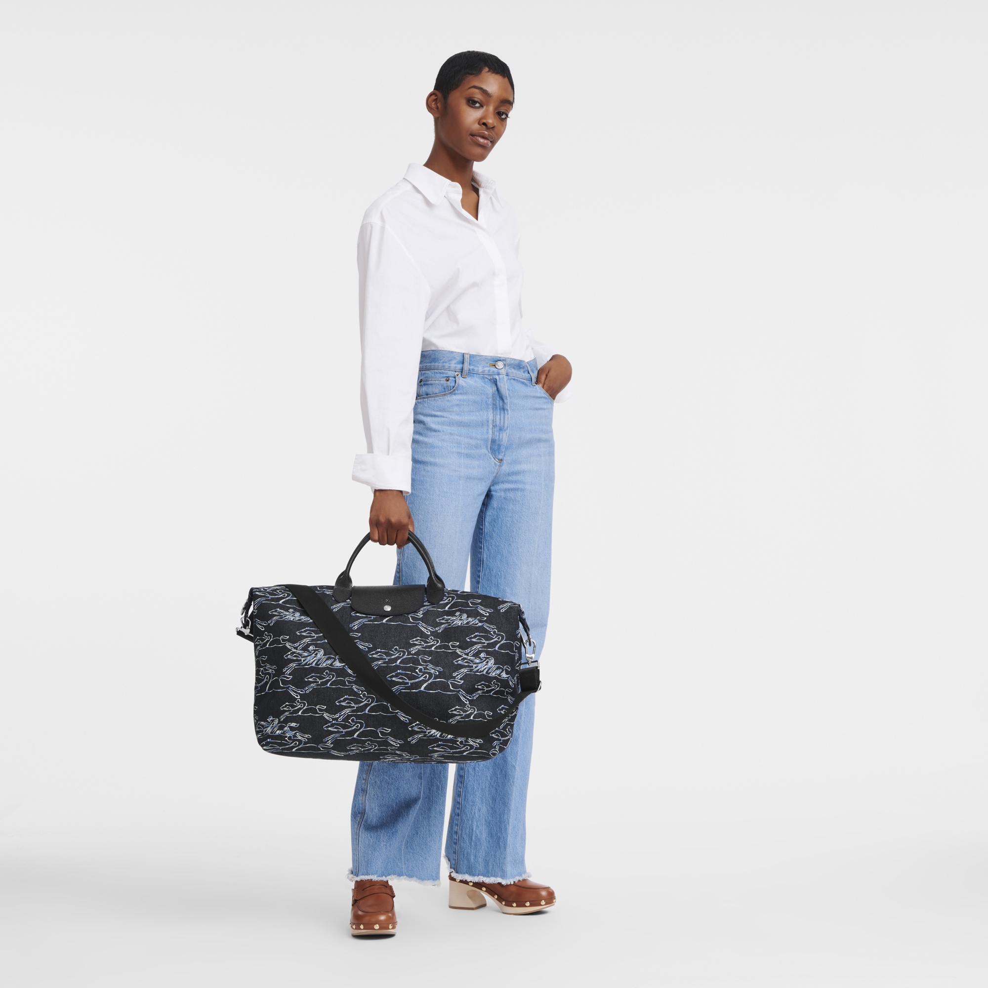 Le Pliage Collection Travel bag Navy - Canvas - 2