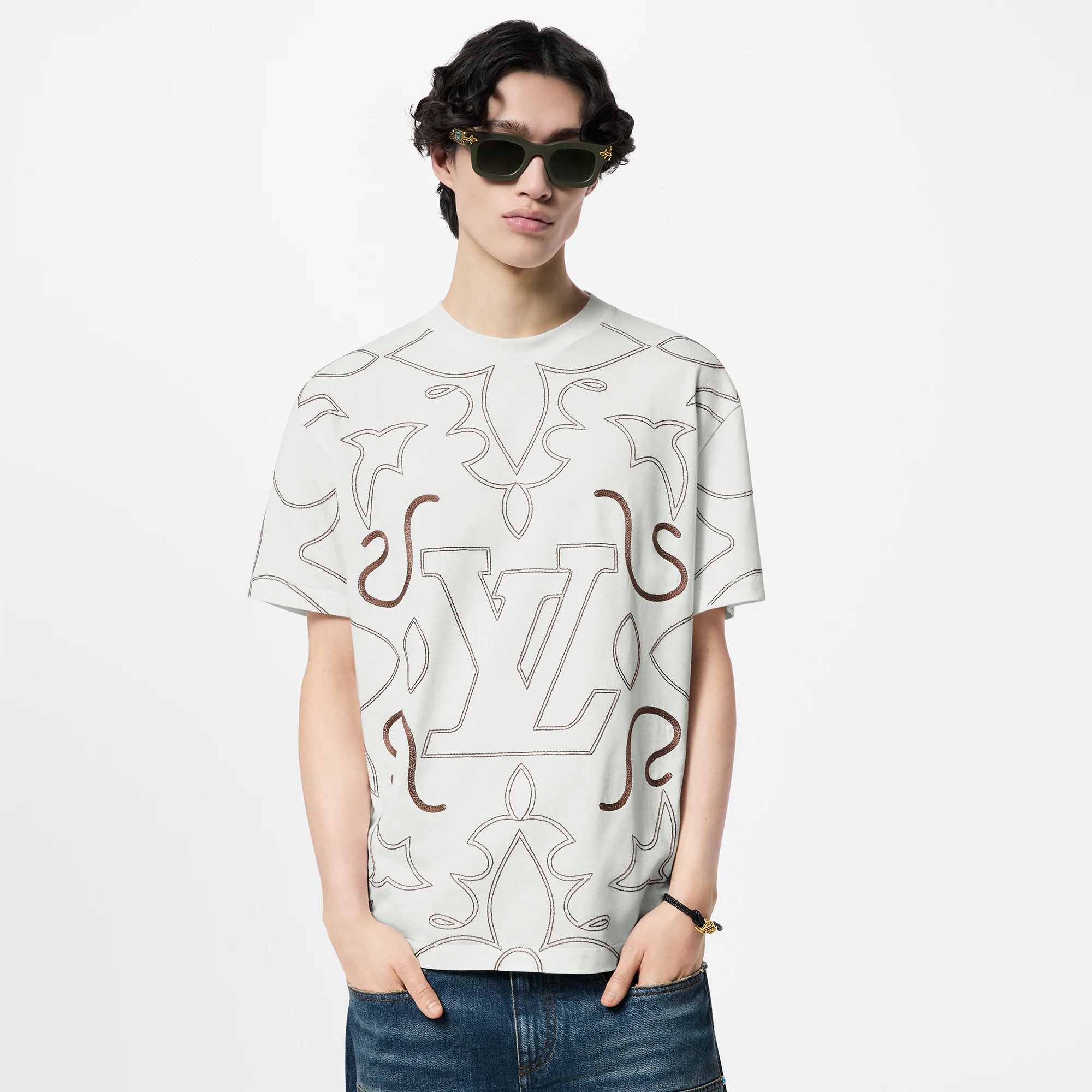 Embroidered Cotton T-Shirt - 2