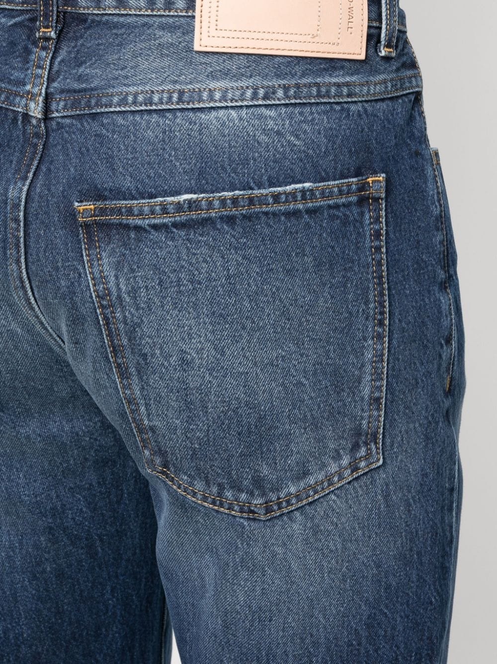 vintage-wash straight-leg jeans - 5