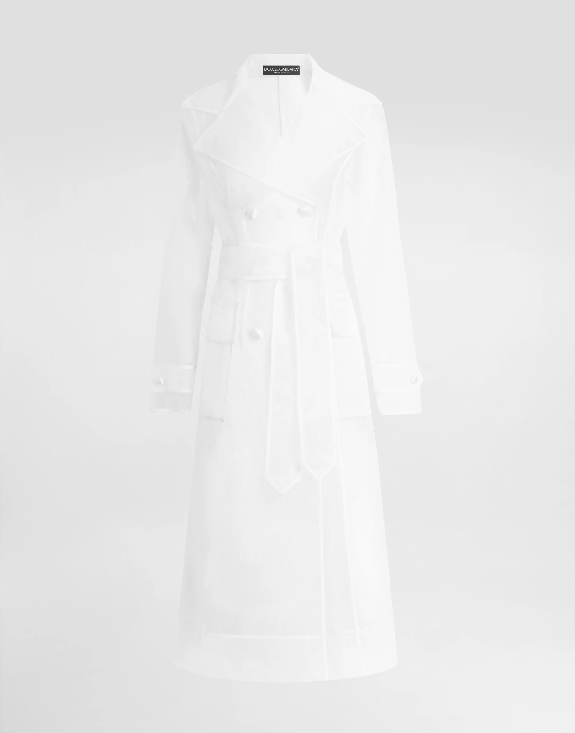 Technical organza trench coat - 1