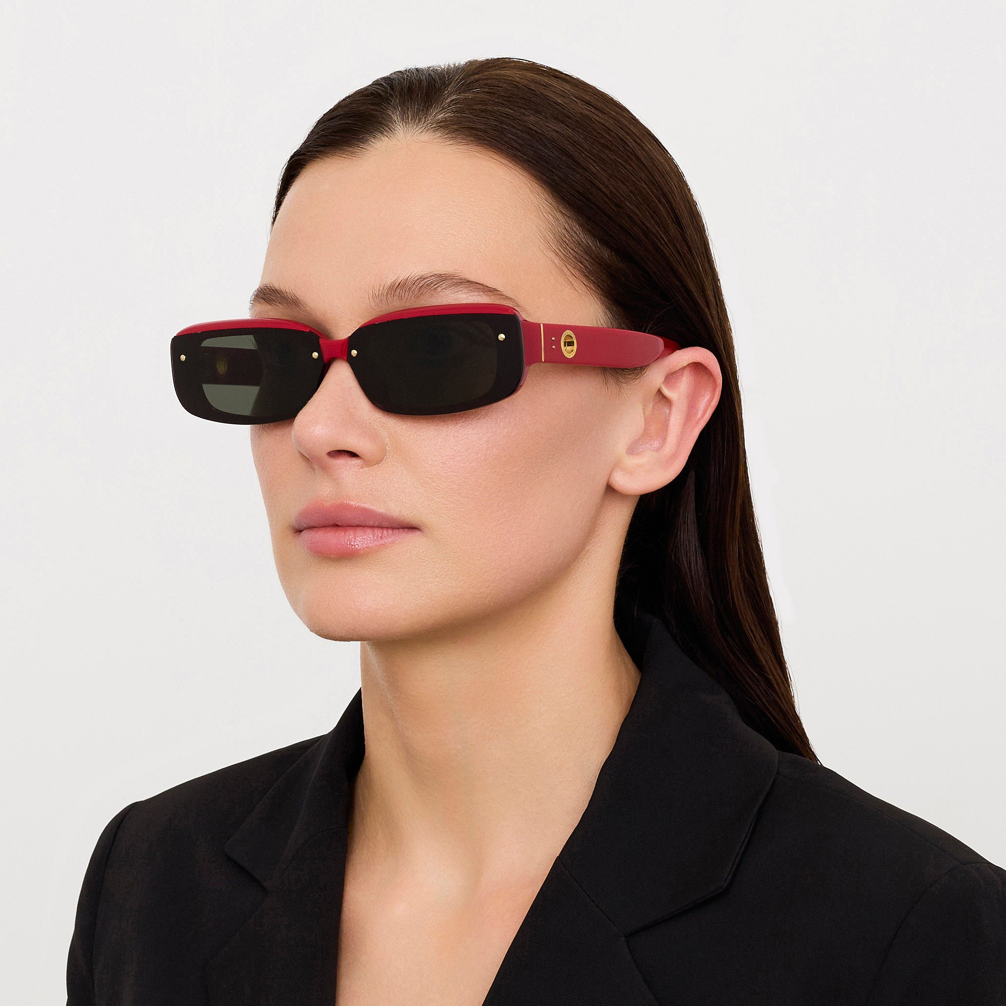Flick Sunglasses in Red and Black - 2