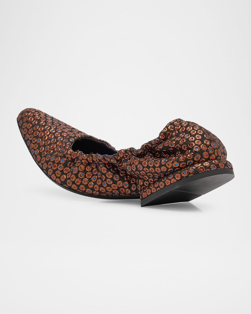 Dries Van Noten Fabric Multi Ballerina Flats outlook