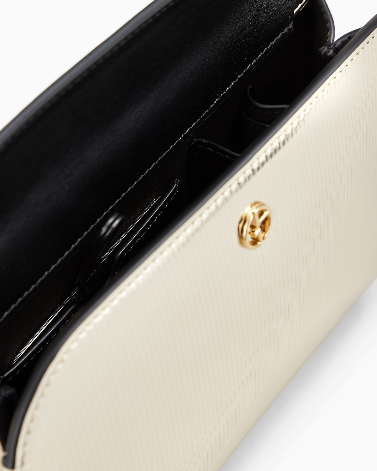 STRIPED, LAMÉ-LEATHER LA PRIMA CLUTCH BAG - 4