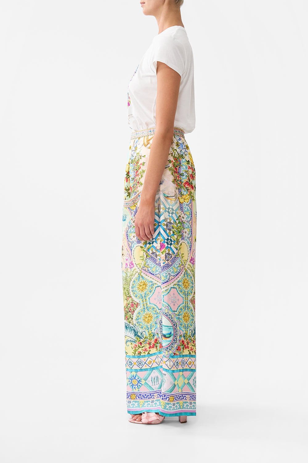 WIDE LEG TROUSER WITH FRONT POCKETS - 4
