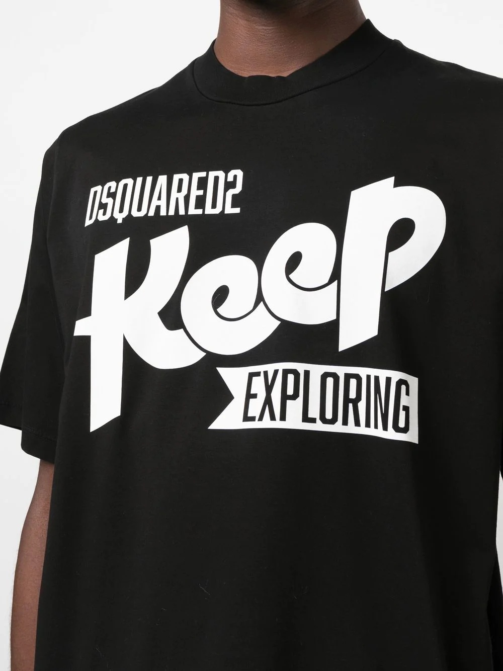 'Keep Exploring' cotton T-shirt - 5