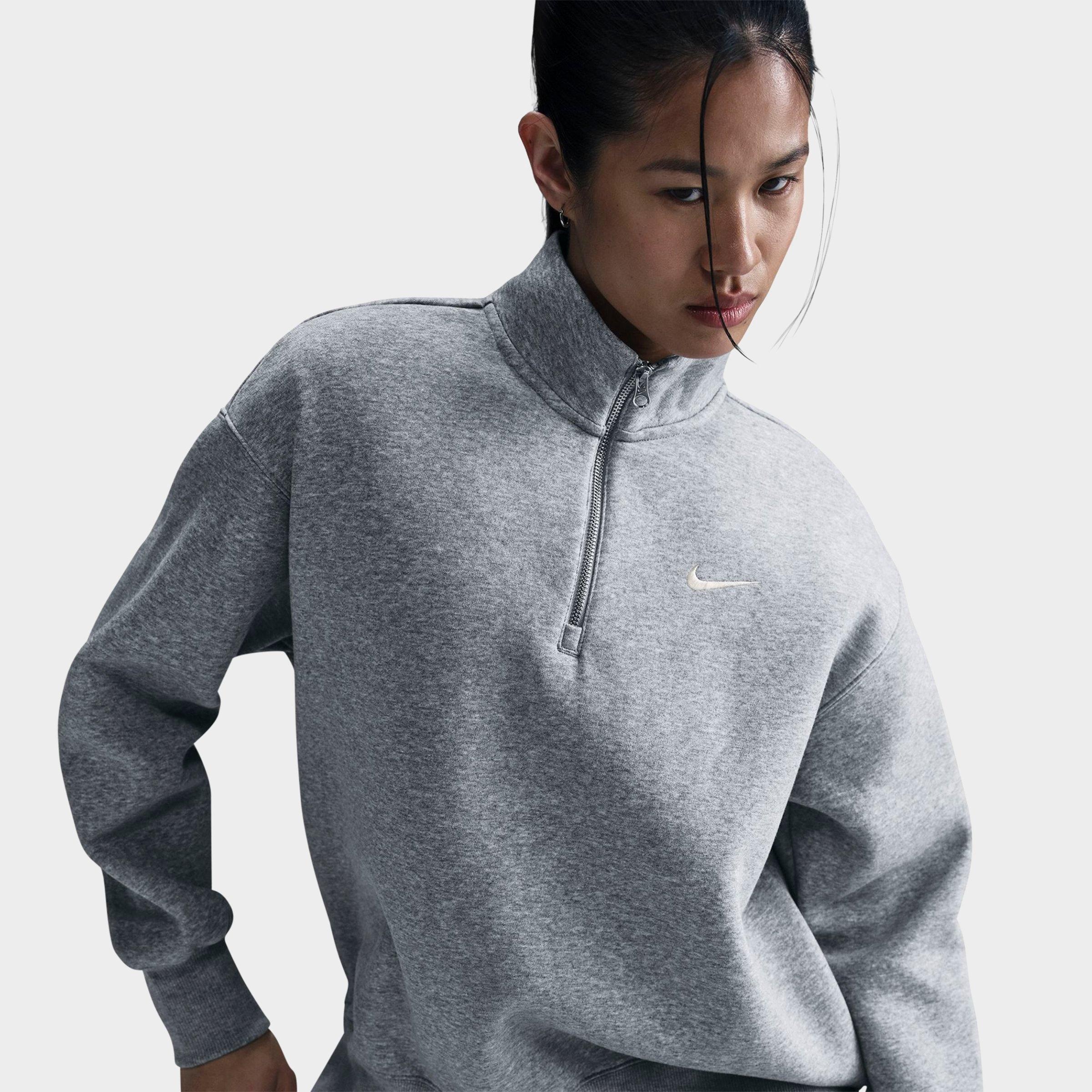 WOMEN'S NIKE SPORTSWEAR PHOENIX FLEECE OVERSIZED QUARTER-ZIP SWEATSHIRT - 3