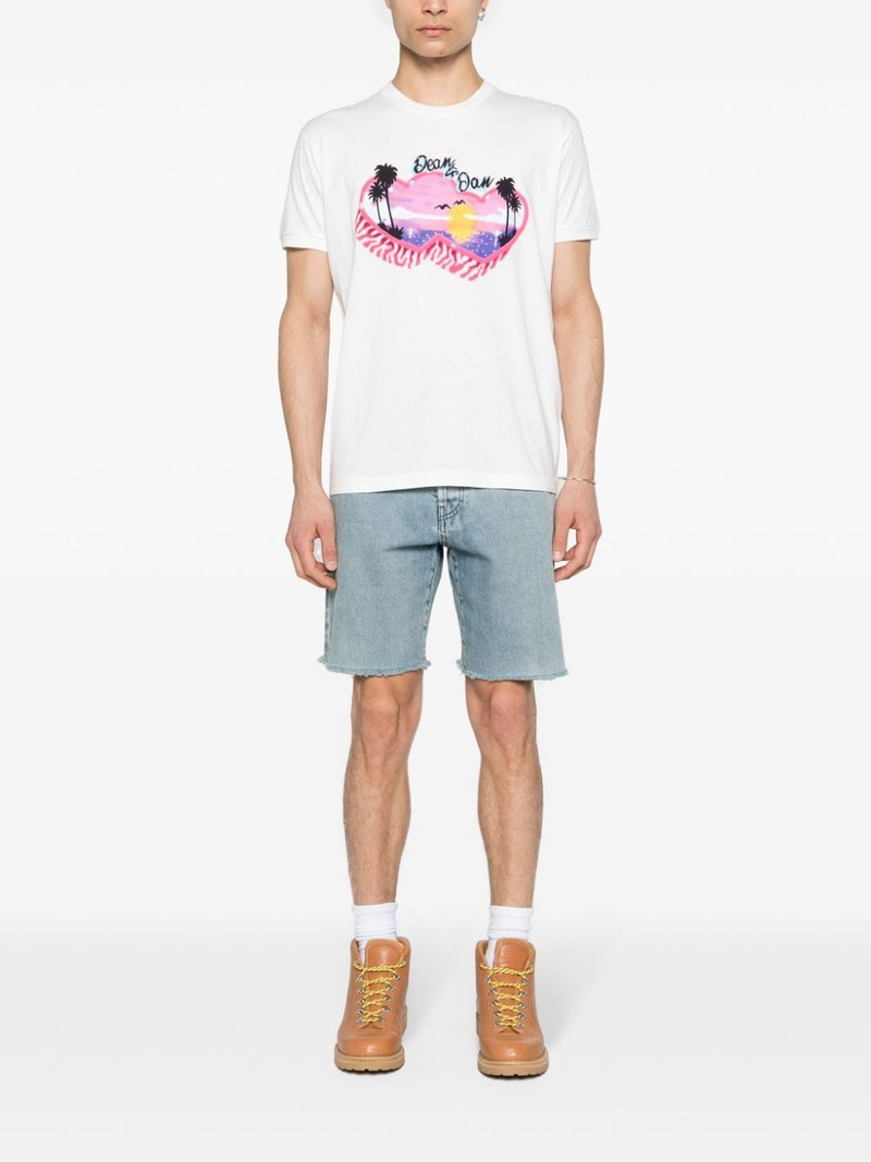 DSQUARED2 graphic-print cotton T-shirt outlook
