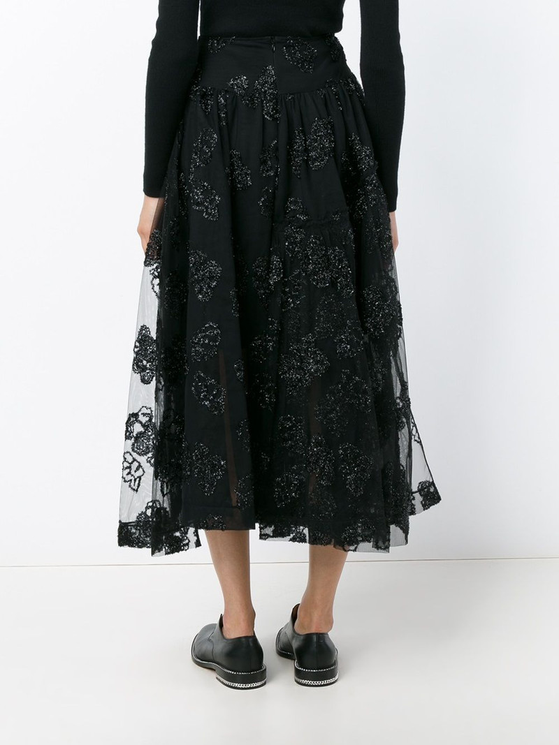 jacquard tulle midi skirt 4