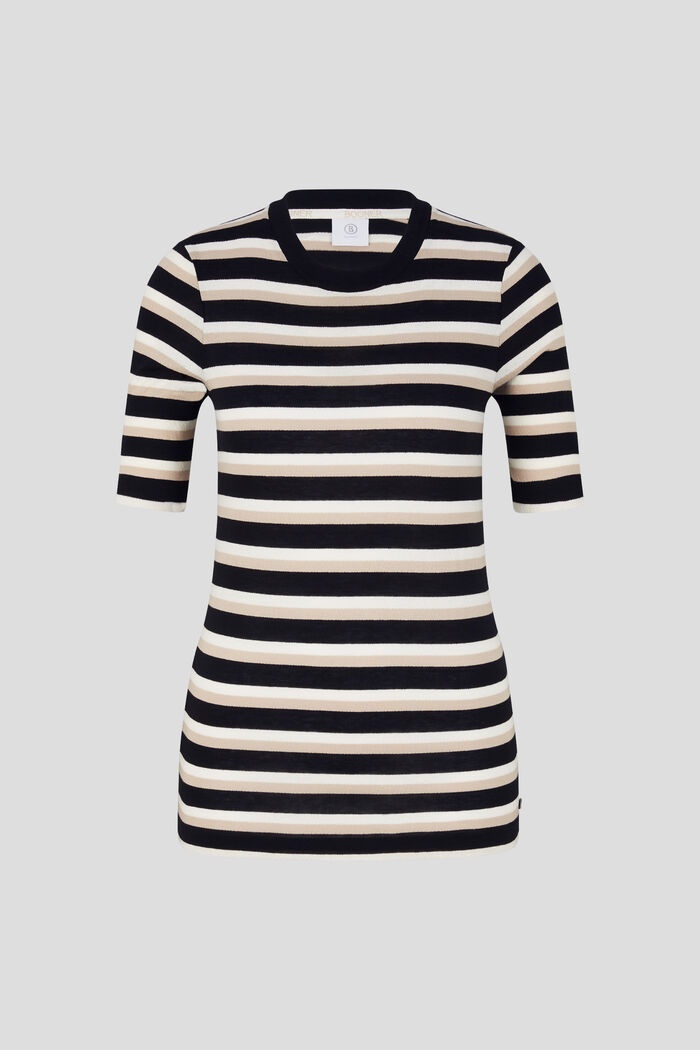 Rabea Knitted top in Black/Beige - 1