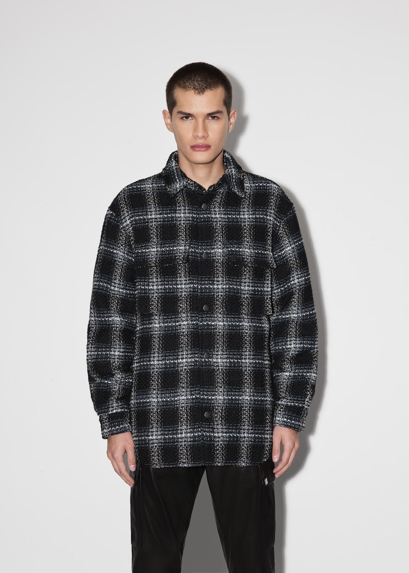 SHADOW PLAID PADDED OVERSHIRT 2